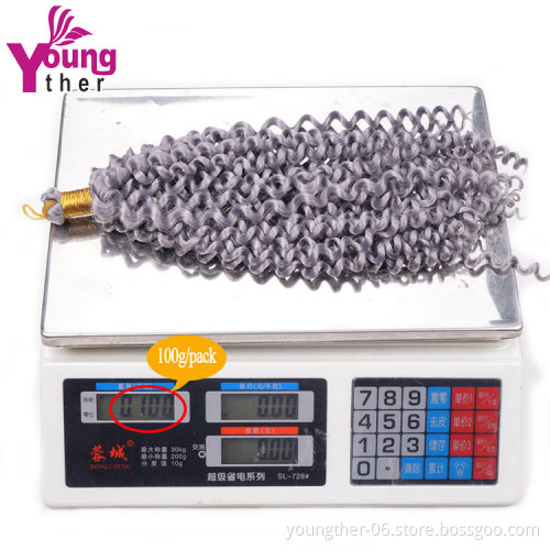 Wholesale Passion Twist Hair Water Wave Crochet Braids Passion Spring Twist Curly Crochet Hair Braiding Synthetic Hair